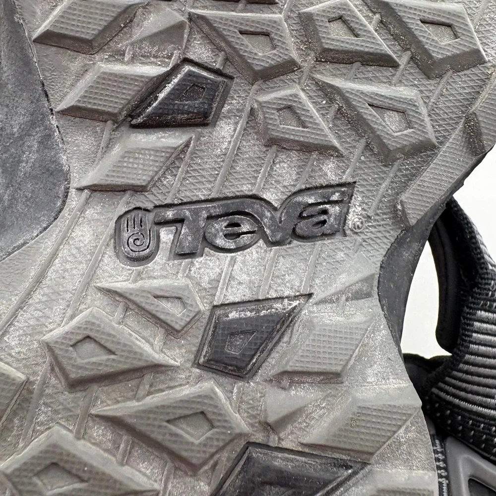 Teva Terra Fi‎ 4 Mens Hiking Sandals Black Grey Strappy Sport Shoes Size 11